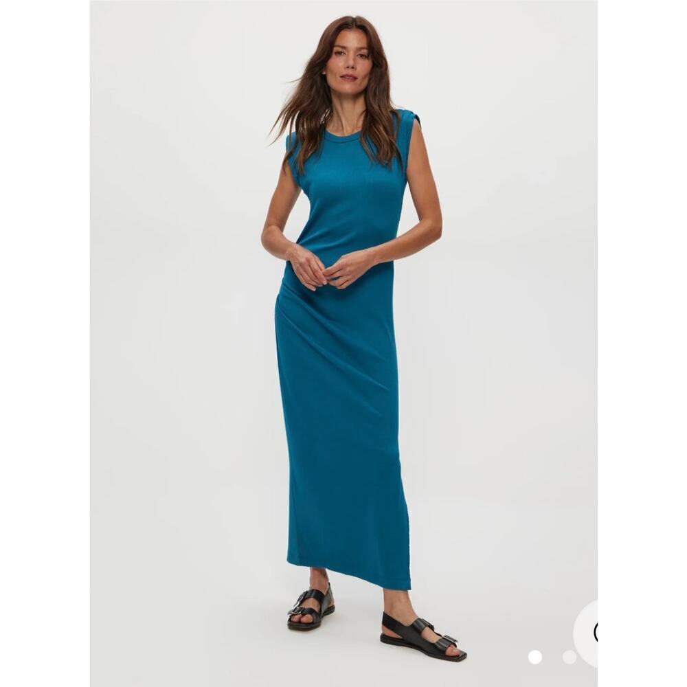 Michael Stars Teal Sleeveless Maxi Dress